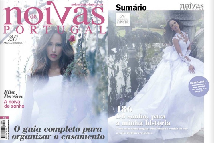 Publicação em "Noivas de Portugal" com Rita Pereira